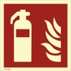 Dreifke Fire Extinguisher Sticker, ISO 7010, Photoluminescent Film, 160 mcd, 400 x 400 mm view 1