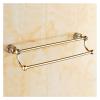 HKYBCF Luxury Gold Brass Bathroom Hardware Set, Towel Bar 2 view 1