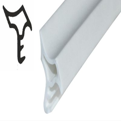 SN-TEC Steel-Frame Door Seal Z 1101, White, 10 m