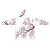 LAMAME Cherry Blossom Tree Printed Oversized Hooded Blanket view 4