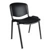 Topsit Bro & More Set of 4 Visitor Chairs, Stackable Conference Chairs, Black view 3