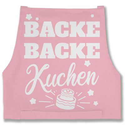 Shirtracer Apron – “Bake, Bake, Cake” – 85 × 69 cm – Pink