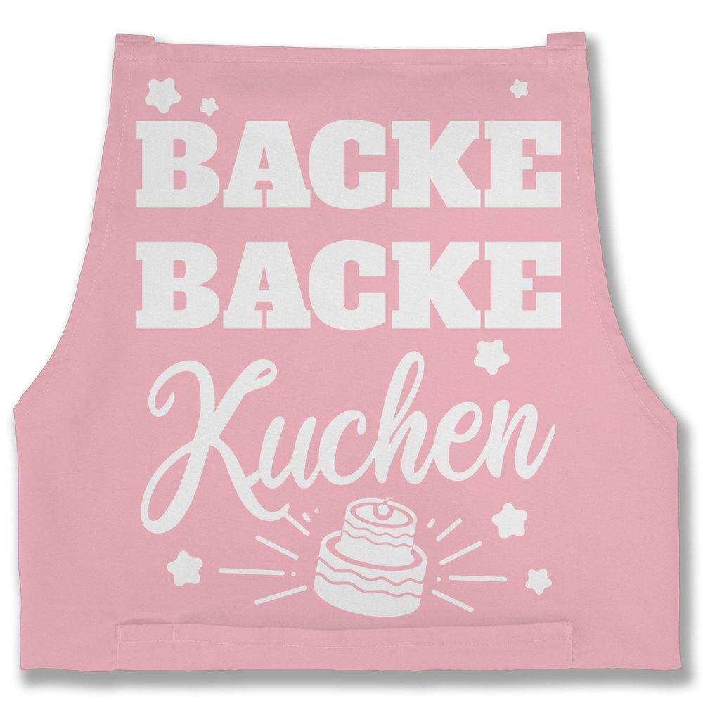Shirtracer Apron – “Bake, Bake, Cake” – 85 × 69 cm – Pink