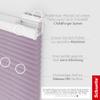 Schuette No-Drill Adhesive Pleated Blind, Premium Collection: Plum Charm (Purple), 145 x 100 cm (W x H), Suprafix 2-in-1 Adhesive & Screw Holder Set, Letsbond view 2