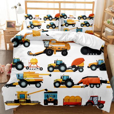 NDXRWDZR White Harvester Bedding Set, 200 x 220 cm, with Zipper, Microfiber Duvet Cover and 2 Pillowcases