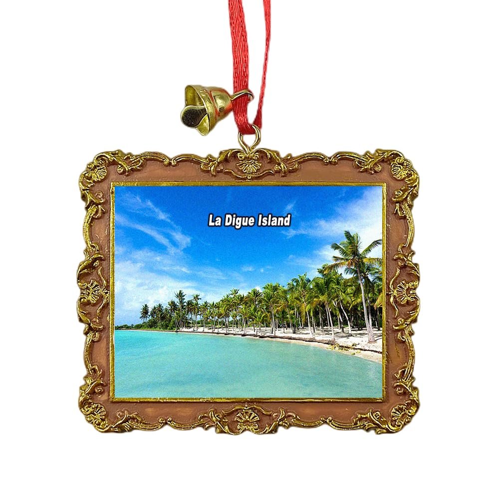 ANSE Coco Beach La Digue, Seychelles Christmas Tree Ornament