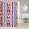 feelingyou Tribal Stripe Shower Curtain, Southwest Aztec Pink view 2