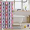 feelingyou Tribal Stripe Shower Curtain, Southwest Aztec Pink view 3