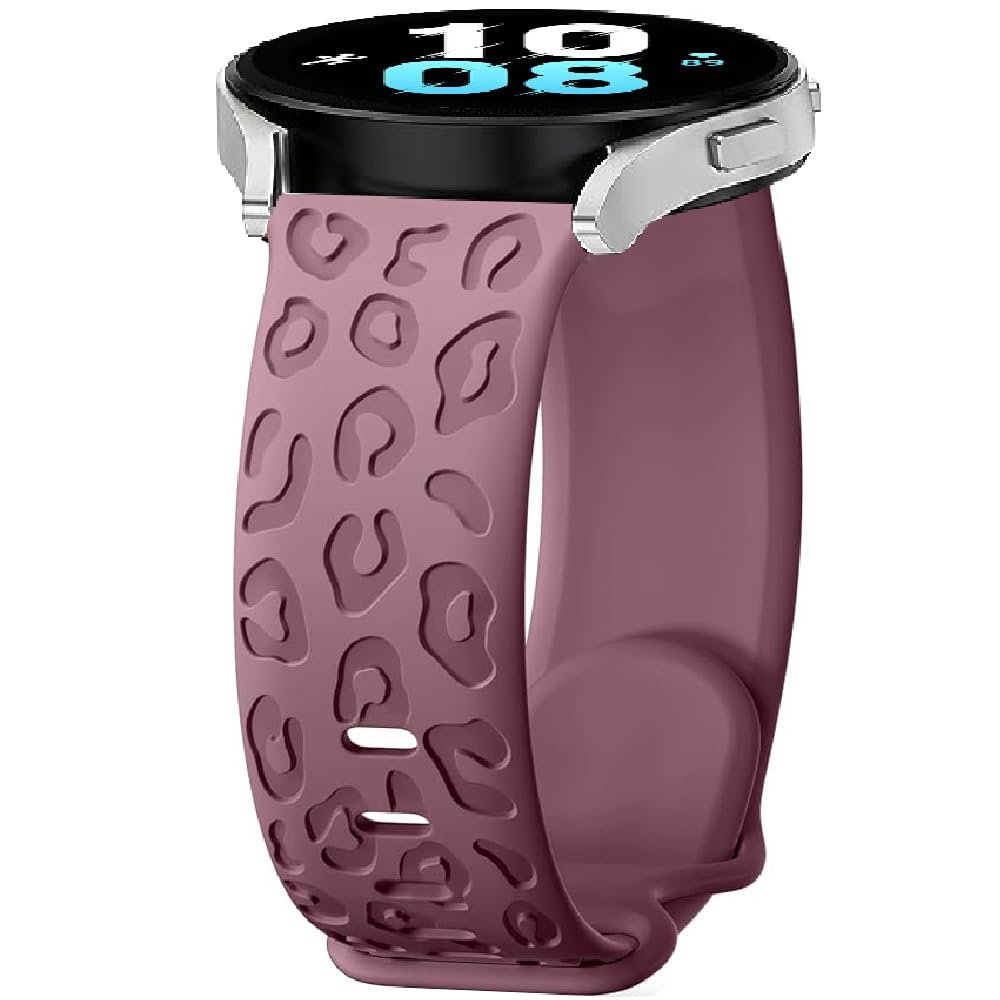 Leopard Silicone Replacement Band for Garmin, 20 mm