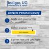 INDIGOS UG Personalized Wedding Ring Stickers, Custom Text, 54-Pack, 30 mm view 2