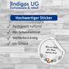 INDIGOS UG Personalized Wedding Ring Stickers, Custom Text, 54-Pack, 30 mm view 3