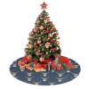 Funny Deer Glasses and Mustache Christmas Tree Skirt, 30 in view 4