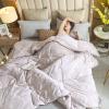 XHCTNN Pure Mulberry Silk Duvet, Queen Size, Winter Duvet, Quilted Cotton Cover (C, 220 x 240 cm/4 kg) view 1