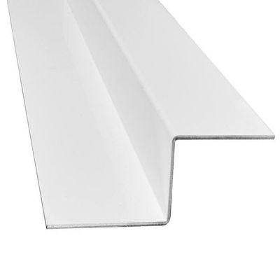 2 mm Aluminum Z-Profile, One-Sided RAL 9016 Traffic White, 1–2 m