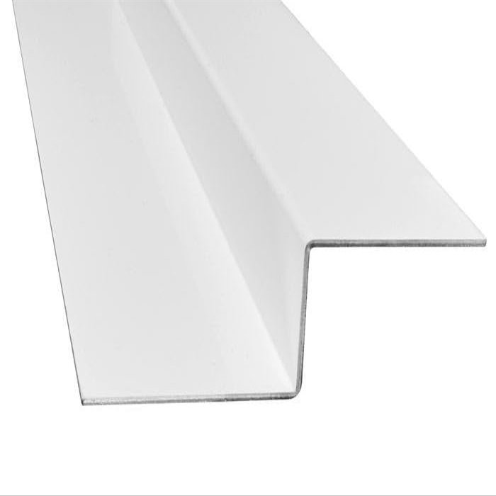 2 mm Aluminum Z-Profile, One-Sided RAL 9016 Traffic White, 1–2 m