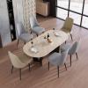 ATYUJKB Set of 1 Living Room Chair, Modern Kitchen and Dining Chair with Metal Frame view 4