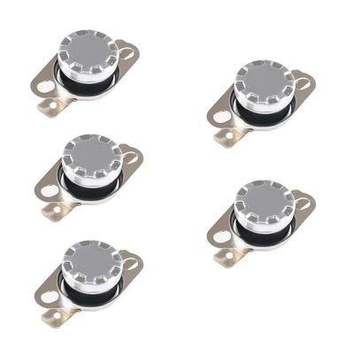 5-Pack Temperature Control Switches, KSD301/KSD302, Normally Closed/Open, 250V 10A, Closes at 85 Degrees