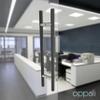 Oppali Black-Brushed 304 Stainless Steel Door Pull Handle, 25 mm Diameter, Round T-Bar, 100 cm view 4