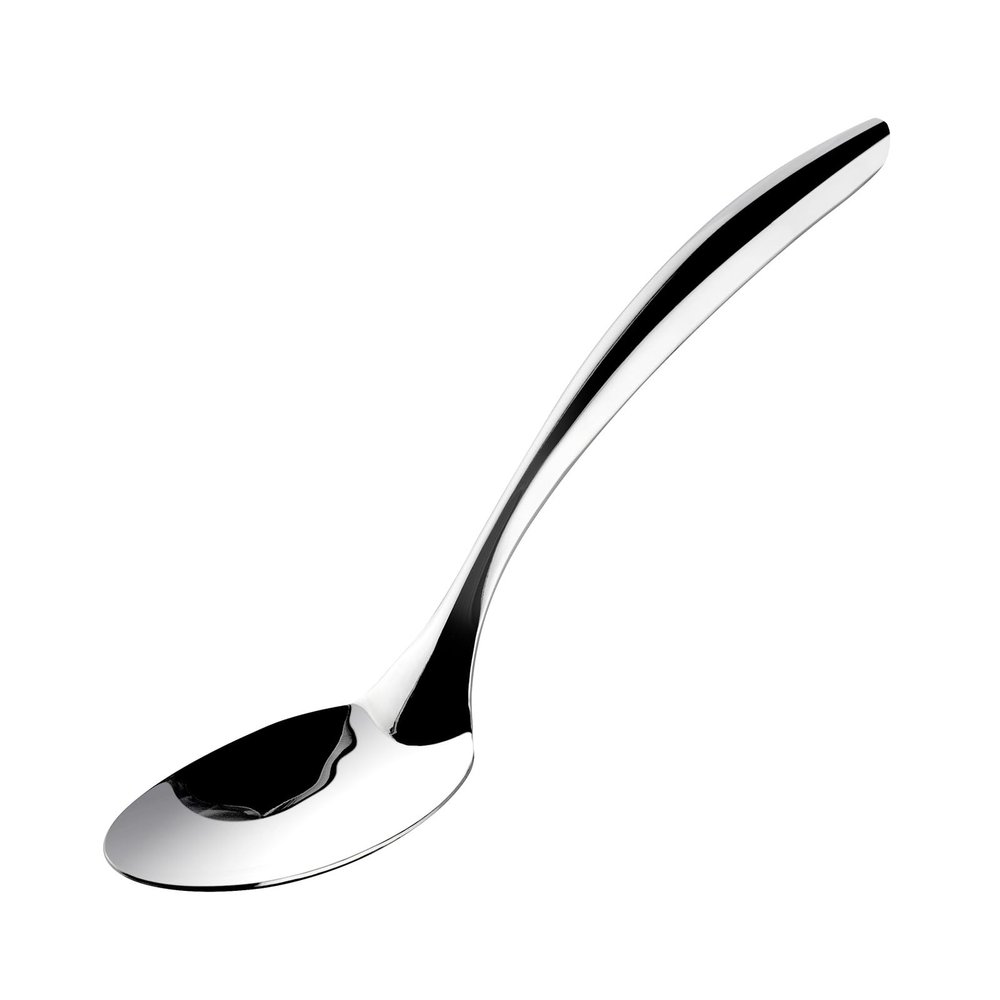 Cuisipro Tempo Solid Cooking and Serving Spoon, 18/8 Stainless Steel, 34 cm