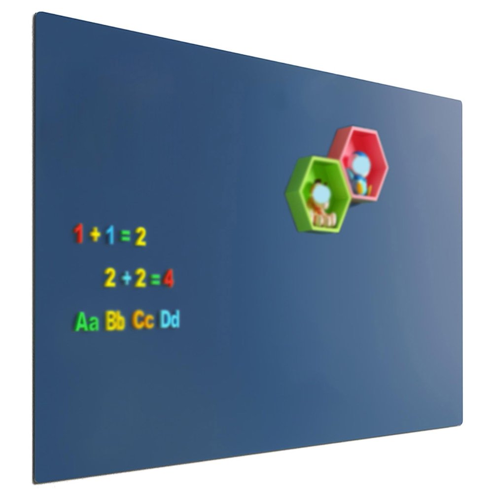 PFCDZDU Magnetic Self-Adhesive Dry-Erase Whiteboard Paper, Blue, 23.6 x 35.4 in