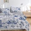 HOSIMA Nautical-Themed Bedding Set – Duvet Cover with 2 Pillowcases for Adults, Boys and Girls (S) view 3