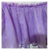 Ruffled Floral Bed Skirt for Weddings, Illuminated Lace, Elastic, Purple, 120 x 200 x 40 cm view 1