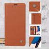 xinyunew Genuine Leather Case for Google Pixel 6a, Magnetic Closure, Brown view 2