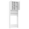 HOMIUSE White Washing Machine Cabinet, 64 x 25.5 x 190 cm view 4