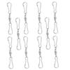 20 Rotating Double Clips, Stainless Steel, for Wind Chimes and Bird Cages view 1