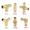 Temhyu 2-, 3-, and 4-Way Brass Fittings, Straight/L/T/Y/Cross, 4/6/8/10/12/16/19 mm, for Gas and Water Pipes (Elbow, 8 mm) view 3