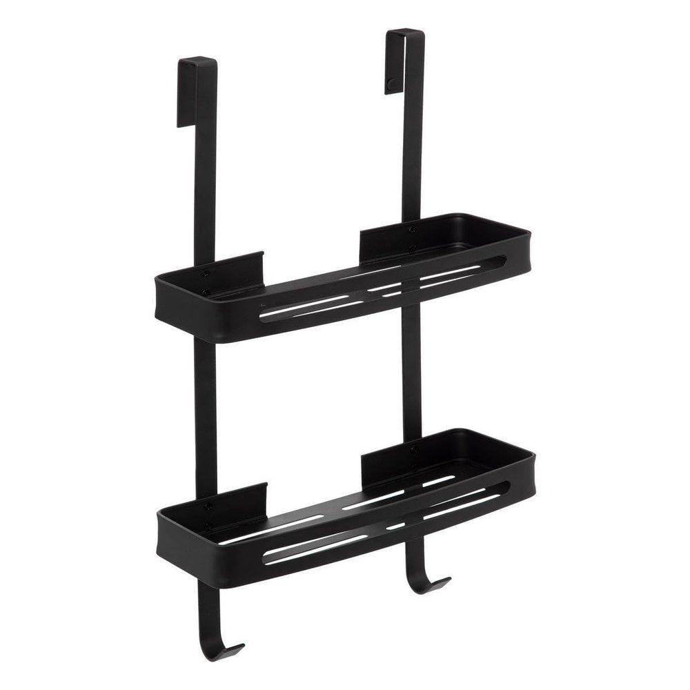 5five Shower Shelf, 2-Tier, Self-Adhesive, Black