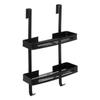 5five Shower Shelf, 2-Tier, Self-Adhesive, Black view 1
