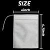RONYOUNG Disposable Tea Filter Bags, Empty Muslin Drawstring Filters, 10.2 x 11.9 cm, 300 Count view 2