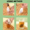 RONYOUNG Disposable Tea Filter Bags, Empty Muslin Drawstring Filters, 10.2 x 11.9 cm, 300 Count view 3