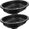 ABOOFAN 4-Pack Large Oval Plastic Bonsai Pots with Drainage Holes view 1