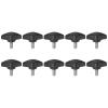 QUARKZMAN 10-Piece M6 x 14 mm T-Handle Knurled Screws, 36 mm Wing Knobs view 1