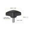 QUARKZMAN 10-Piece M6 x 14 mm T-Handle Knurled Screws, 36 mm Wing Knobs view 2