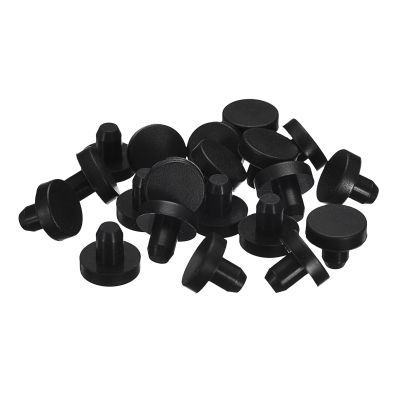 QUARKZMAN 20-Pack Black Rubber Plugs, J6 Waterproof Plugs for 5.5–6 mm (0.22–0.24 in) Holes