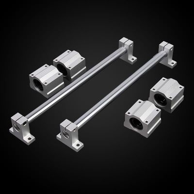 Hohitto 8 mm Linear Shafts, 2 x 520 mm, with 4 SCS8UU Blocks and 4 SK8 Supports