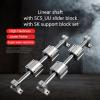 Hohitto 8 mm Linear Shafts, 2 x 520 mm, with 4 SCS8UU Blocks and 4 SK8 Supports view 2
