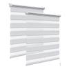 WOLTU Zebra Roller Blinds, 2-Pack, No-Drill Clamp Mount view 1