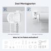WOLTU Zebra Roller Blinds, 2-Pack, No-Drill Clamp Mount view 4