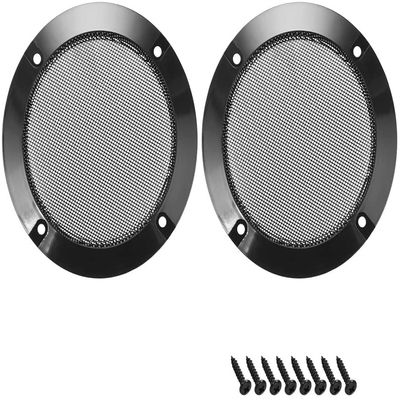 XYWHPGV 2-Pack 2-Inch Speaker Grille Mesh Decorative Round Woofer Guard Protector Cover, Black