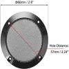 XYWHPGV 2-Pack 2-Inch Speaker Grille Mesh Decorative Round Woofer Guard Protector Cover, Black view 2