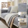 Tauzveok Plush Sofa Cover, Gray, 70 × 210 cm view 3