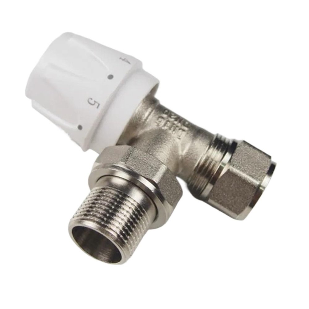 HEXEH Manual Radiator Valve, Thermostat, Temperature Control Valve, Corner Valve (Size: C)