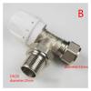 HEXEH Manual Radiator Valve, Thermostat, Temperature Control Valve, Corner Valve (Size: C) view 3