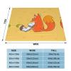 Sunflower Seed and Fox Throw Blanket, Warm Ultra-Soft Micro-Fleece, 127 x 101.6 cm view 4