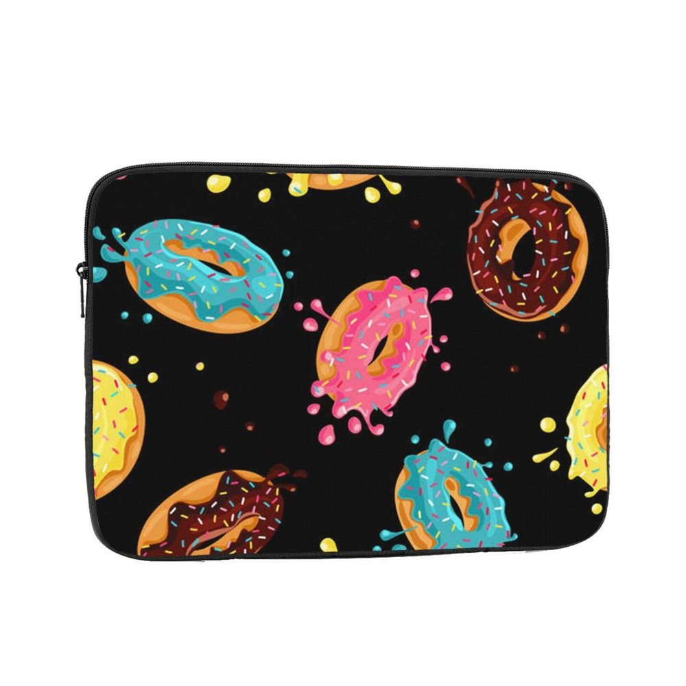 Donut Print Shockproof Laptop Sleeve, 12-Inch