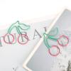 Septpenta 20-Piece Metal Fruit-Shaped Paper Clips, Two-Color Cherry Clips for Bookmarks and Planners view 2